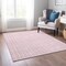 Homeroots 10' X 14' Pink And Ivory Geometric Washable Indoor Outdoor Area Rug 614772 - alternate 8