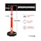 Traffic Kontrol Arch-Top Delineator Post 45in Tall, 4in Reflective Tape, Orange, 8LBS Base, 100PK TKDP-ATOP-45-8-OR-100 - alternate 7