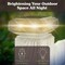 Pure Garden Solar Post Cap Lights 2 Waterproof LED Solar Powered Lights for Wooden or Vinyl Fence Post Caps 50-LG1505 - alternate 5