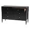 Baxton Studio Lucera Mid-Century Black Bobbin Wood 6-Drawer Dresser 257-14128-ZORO - alternate 9