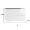 Homeroots 28" White Wood Freestanding Bathroom Vanity With White Sink And Two Drawers 627452 - alternate 3