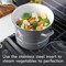 Kenmore 16 Quart Enamel On Steel Stock Pot With Steamer and Lid in Graphite Grey 137409.03 - alternate 5
