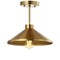 Jonathan Y Cisco 11.8 in. Iron Modern Farmhouse LED Semi Flush Mount, Brass Gold JYL9532A - alternate 1