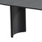 Homeroots 79" Black Solid Wood Double Pedestal Base Oval Dining Table 712130 - alternate 5