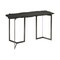 Homeroots 50" Black and Nickel Slate and Iron Distressed Double Pedestal Console Table 380247 - alternate 5