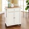 Crosley Compact Wood Top Kitchen Cart KF30021EWH - alternate 8