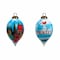 Homeroots Season of Miracles Wordings Snowman Hand Painted Mouth Blown Glass Ornament 477558 - alternate 1