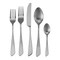 Megachef Gibbous 20 Piece Flatware Utensil Set, Stainless Steel Service for 4 in Matte Silver MCFW-GIBBOUS- MATTESILVER - alternate 6