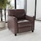 Flash Furniture Contemporary Chair, Brown Back, 30-1/2 in W 29" L 31-1/2" H, Flared, Leather Seat BT-827-1-BN-GG - alternate 7