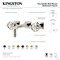 Kingston Brass Double-Handle Wall Mount Bathroom Faucet, Polished Nickel KS6126RX - alternate 4