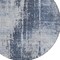 Homeroots 8' Navy Blue And Sky Blue Round Abstract Washable Indoor Outdoor Area Rug 587292 - alternate 6