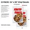 Signmission Roasted Peanuts, Vinyl Decals Only 24 Inch x 36 Inch, Vinyl Decal, 2PK DSB-2436-2PACK-Roasted Peanuts - alternate 2