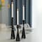 Fabulaxe Marble Resin Candle Holders - Pack of 18 Black Decorative Taper Candlesticks for Home Decor,  QI004063.BK.6 - alternate 9
