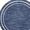 Homeroots 6' Navy Blue And Ivory Round Indoor Outdoor Area Rug 545976 - alternate 5
