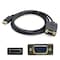 Add-On Add-onputer Peripherals- L  Addon 3 ft. Displayport Male To Vga Male Black Converter DISPORT2VGAMM3B - alternate 1
