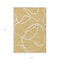 Homeroots 3' X 5' Gold And Ivory Abstract Washable Indoor Outdoor Area Rug 597475 - alternate 8