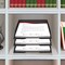 Acrimet Stackable Letter Tray Front Load Letter Size Document Organizer Plastic Black 1 Unit 211.4 - alternate 6