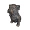 Homeroots 16in Antiqued Bronze Bulldog Outdoor Statue 523599 - alternate 4