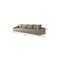 Homeroots 140" Camel Corduroy Modular Compression Foam Sofa With Toss Pillows 712979 - alternate 4