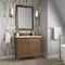 James Martin Vanities Brittany 36" Single Vanity, Saddle Brown, w/ 3 CM Siberian Silestone Top 650-V36-SBR-3SFR - alternate 5