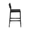Armen Living Erie Black Woven Paper Cord and Wood Counter Stool LCERBABLK26 - alternate 7