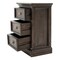 Homeroots Black Wash Three Drawer Nightstand 397617 - alternate 7