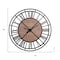 Homeroots 59" Black And Brown Metal and Solid Wood Skeleton Circle Wall Clock 376233 - alternate 6