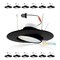 Nuwatt 5/6 Inch Black Adjustable Can Lights Sloped Ceiling Recessed Lighting, 2700K-5000K, 1200LM, 12PK NW-GMB-C6-16.5W-5CCT-BLK-12P - alternate 1