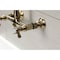 Kingston Brass Double-Handle Wall Mount Bathroom Faucet, Antique Brass KS7243BEX - alternate 6