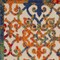 Homeroots 3' X 4' Navy Blue Beige Green Orange And Red Trellis Indoor Outdoor Area Rug 546790 - alternate 6