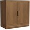 Homeroots 31in Brown Wood Accent Cabinet With Two Doors 691104 - alternate 3