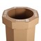 Happimess Fleur 25-Gallon Disposable Corrugated Cardboard Event Trash Can and Recycling Bin, Plain Brown, 2PK HPM1300A-SET2 - alternate 6