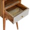 Homeroots 22" Chestnut And Sky Blue Solid Wood One Drawer Nightstand 653846 - alternate 7