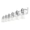 Jonathan Y Irving 40" 6-Light Seeded Glass/Iron Modern Contemporary LED Vanity Light, Chrome JYL7621C - alternate 11