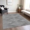 Homeroots 10' X 14' Charcoal And Silver Geometric Washable Indoor Outdoor Area Rug 598549 - alternate 8