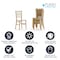 Flash Furniture HERCULES Childs Gold Resin Party and Event Chiavari Chairs for Commercial & Residential Use, 6PK 6-LE-L-7K-GD-GG - alternate 7