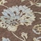 Homeroots 8' Chocolate Sky Blue And Artichoke Green Round Floral Washable Indoor Outdoor Area Rug 589460 - alternate 4