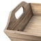 Homeroots Set Of 2 Natural Brown Wood With Grains And Knots Highlight Trays 376054 - alternate 6