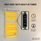 Anzzi Eve Series 8-Bar Wall Mounted Electric Bathroom Towel Warmer Rack in Brushed Nickel Finish TW-AZ012BN - alternate 6