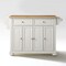 Crosley Alexandria Wood Top Full Size Kitchen Island/Cart KF30001AWH - alternate 1