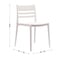 Flash Furniture Bridgeport Indoor-Outdoor Stacking Patio Chair w/Slatted Backrest, All-Weather Resin Chair, White DHF-317-APP-WH-GG - alternate 9