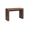 Homeroots 47" Brown Wood Block Console Table 555124 - alternate 1