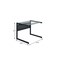 Homeroots 33" Clear and Black Glass and Stainless Steel Writing Desk 524927 - alternate 9