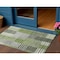Homeroots 3' X 5' Green And Olive Green Striped Washable Indoor Outdoor Area Rug 581695 - alternate 1