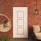 Vdomdoors Front Exterior Prehung Metal-Plastic Door, Manux 8661 White Silk, Office Commercial and Residential MANUX8661EXD-WS-W36xH80-LH - alternate 3