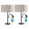 Jonathan Y Austin 25.5" 2-Light Farmhouse Industrial Iron LED Table Lamp w/USB Charging Port and Adjustabl, 2PK JYL1112A-SET2 - alternate 8