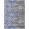 Homeroots 10' X 14' Pewter And Blue Southwestern Washable Indoor Outdoor Area Rug 603562 - alternate 1