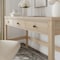Martha Stewart 21.75 in H, 47.25 in W X Engineered Wood, Steel, Light Natural Frame/Antique Bronze Hardware NAN-PS-23504-LNT-BZ-MS - alternate 6