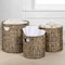 Happimess Avery Bohemian Cottage Hand-Woven Hyacinth Cylinder Nesting Baskets with Handles, Brown, 3PK BSK2011B-3SET - alternate 1
