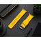 Elegani Replacement Rubber Watch Replacement Band Compatible with Apple Watch 40mm, Yellow, Silver Buckle OMGSWT-YLW-40 - alternate 3